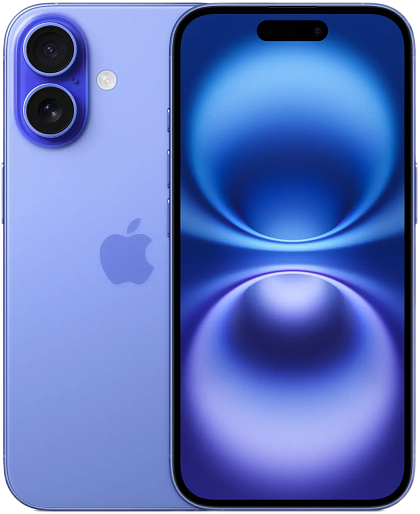 Смартфон Apple iPhone 16 128GB Ultramarine (nanoSIM+eSIM)