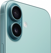 Смартфон Apple iPhone 16 128GB Turquoise (nanoSIM+eSIM)