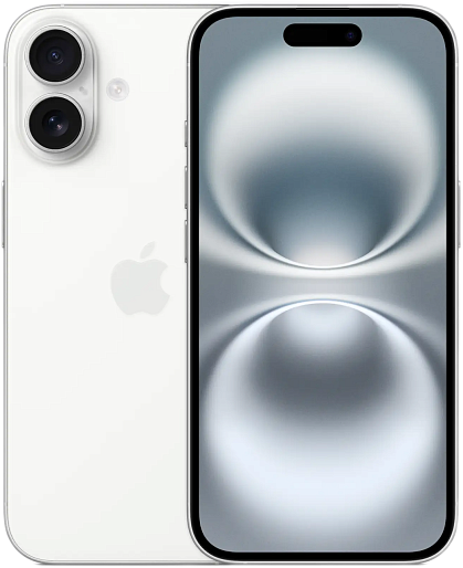 Смартфон Apple iPhone 16 128GB White (nanoSIM+eSIM)
