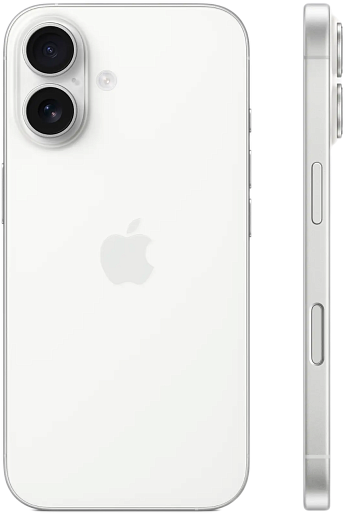 Смартфон Apple iPhone 16 128GB White (nanoSIM+eSIM)