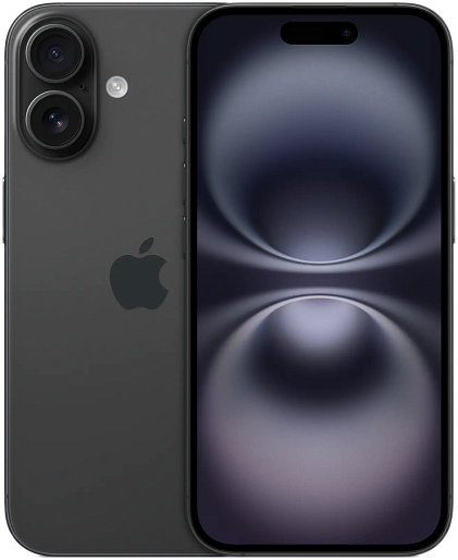 Смартфон Apple iPhone 16 128GB Black (nanoSIM+eSIM)