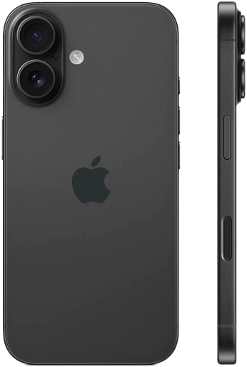 Смартфон Apple iPhone 16 128GB Black (nanoSIM+eSIM)